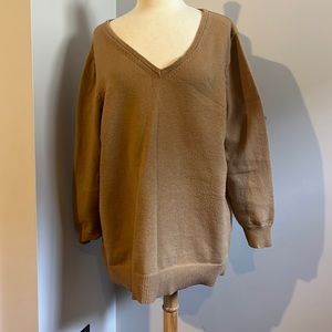 Lane Bryant Caramel V- Neck Sweater Size 18/20